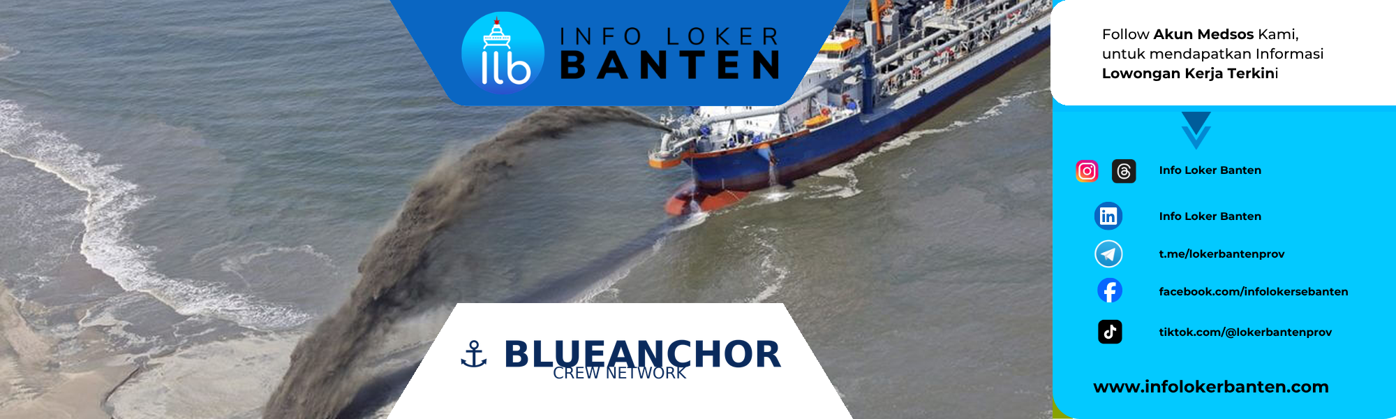 Lowongan Kerja 2 Posisi Blueanchor Crew Network Cilegon