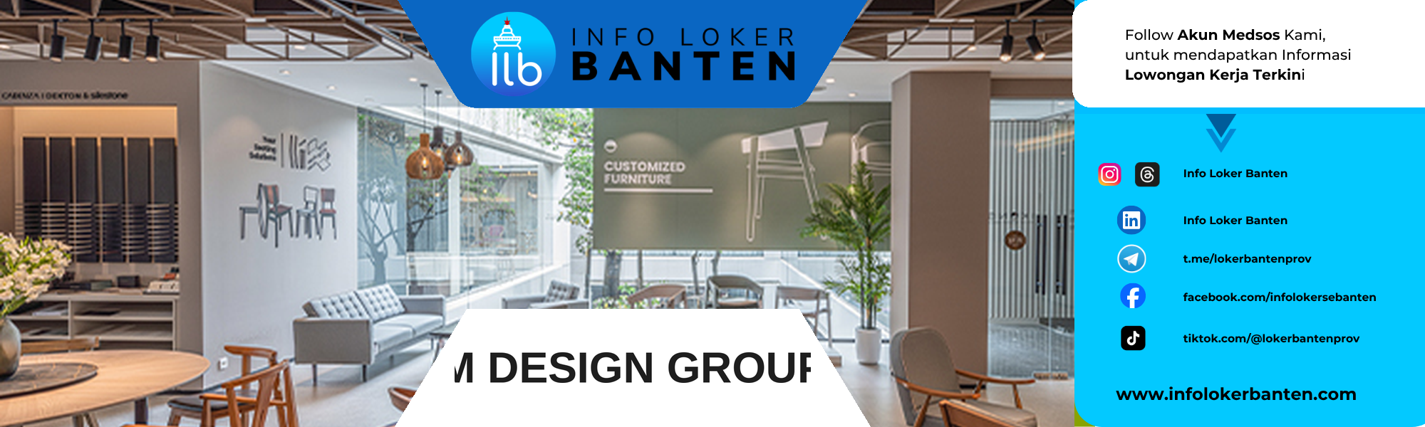 Lowongan Kerja Showroom Sales & Project Sales M Design Group PIK 2026