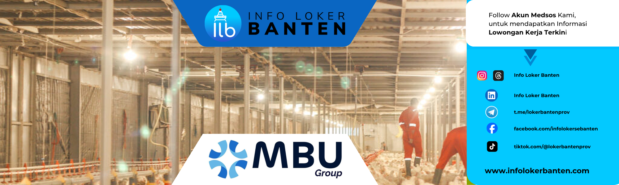 Lowongan Kerja Hatchery Supervisor MBU Group Lebak 2026