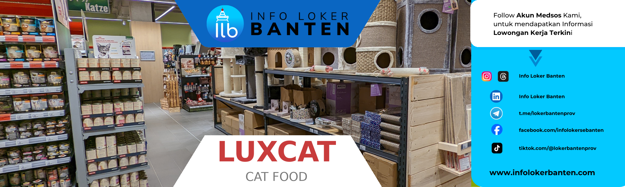Lowongan Kerja Admin Social Media & Marketplace LUXCAT Tangerang Selatan 2026