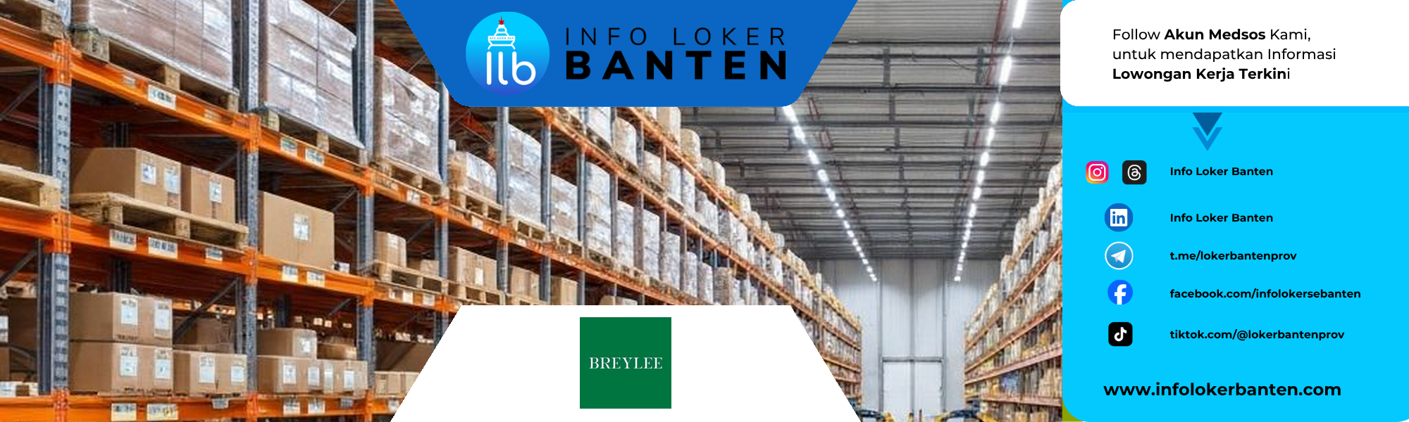 Loker Head of Warehouse Tangerang – Breylee & Lanbena