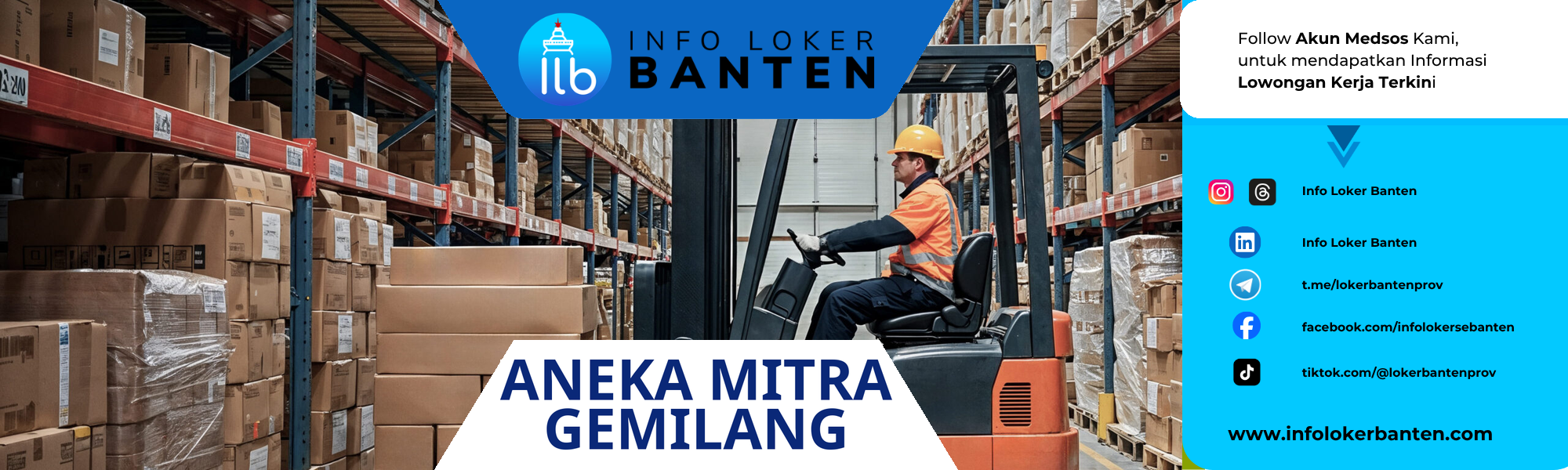 Loker Operator Forklift PT Aneka Mitra Gemilang Bekasi