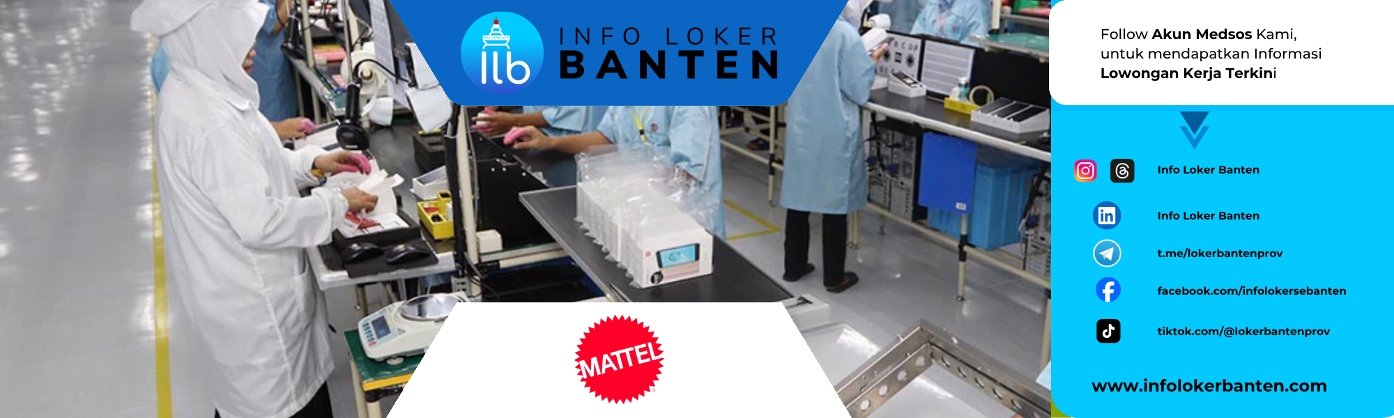 Loker Operator Produksi PT Mattel Indonesia Cikarang