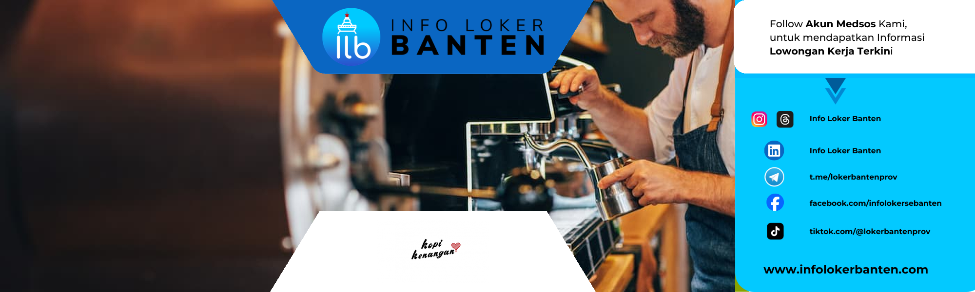 Loker Barista Kopi Kenangan Seluruh Indonesia