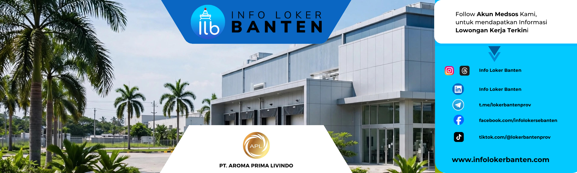 Loker Staff QC IPC PT Aroma Prima Livindo Balaraja Tangerang