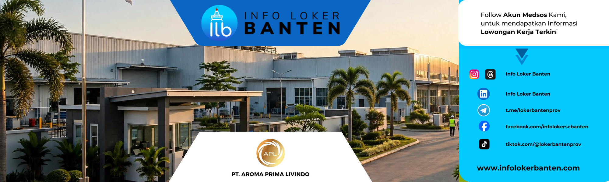 Loker Staf PPIC PT Aroma Prima Livindo Balaraja Tangerang