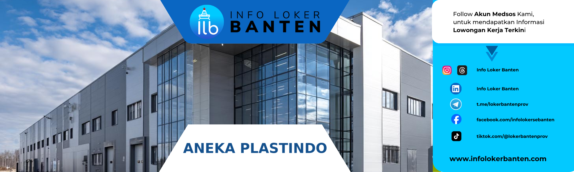 Lowongan Kerja HRGA Admin PT Aneka Plastindo Industri Tangerang