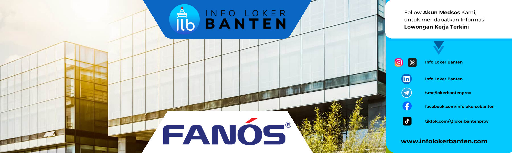 Lowongan Kerja Ecommerce Specialist Driver & Sales Area PT Fanosindo Internusa Tangerang
