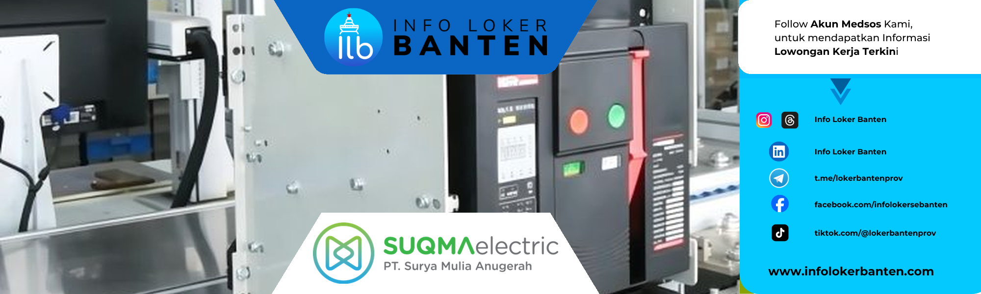 Lowongan Kerja Quality Control Staff SUQMAelectric