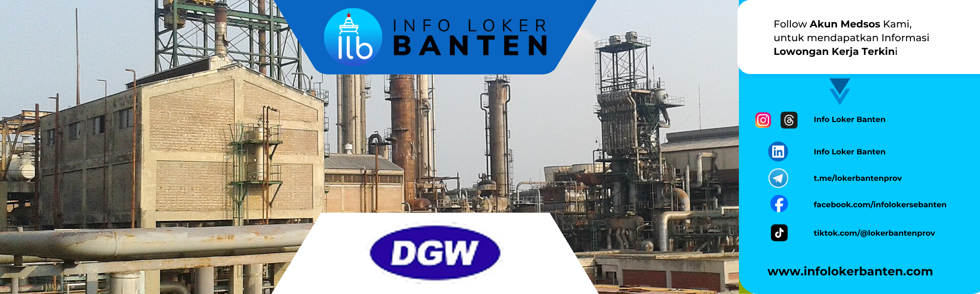 lowongan senior civil engineer dgw group cikande