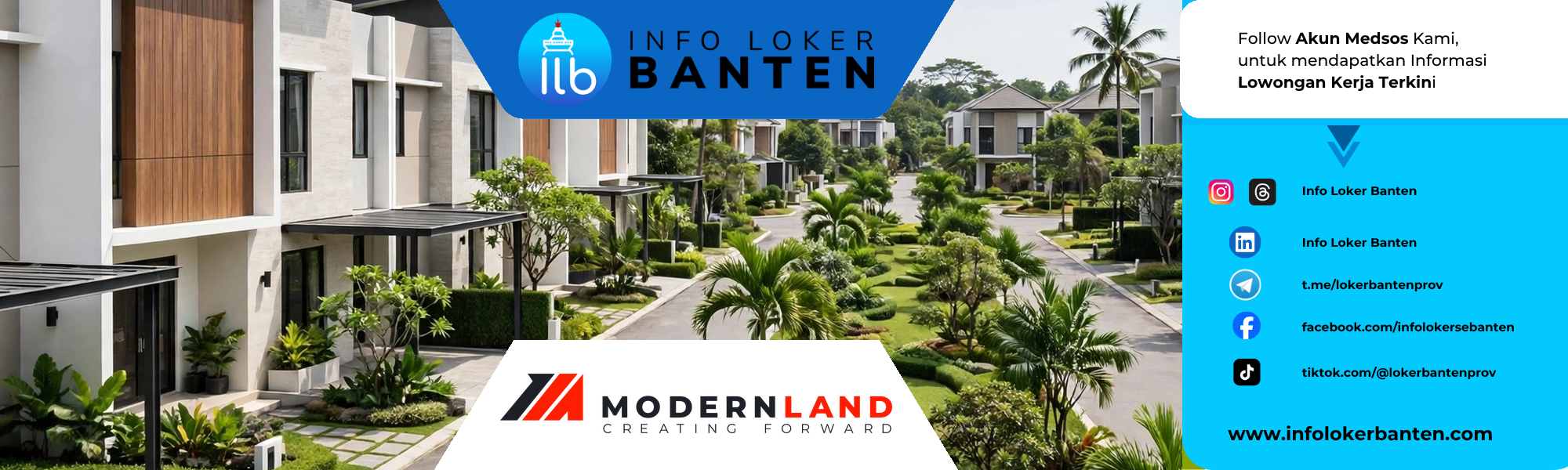 Lowongan Magang Admin Environment PT Modernland Realty Tbk Serang 2026