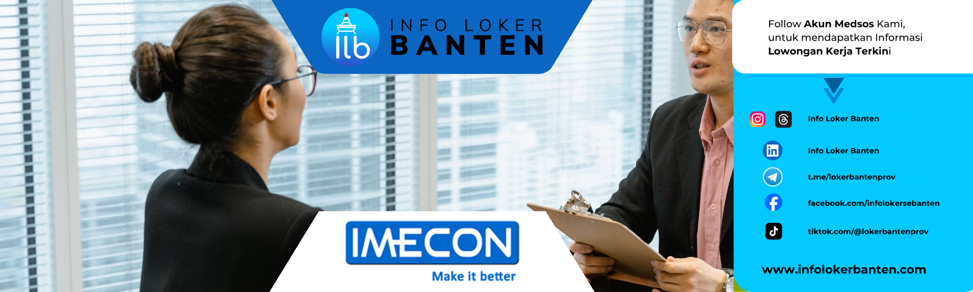 Lowongan Kerja Recruitment Associate PT IMECON TEKNINDO 2026