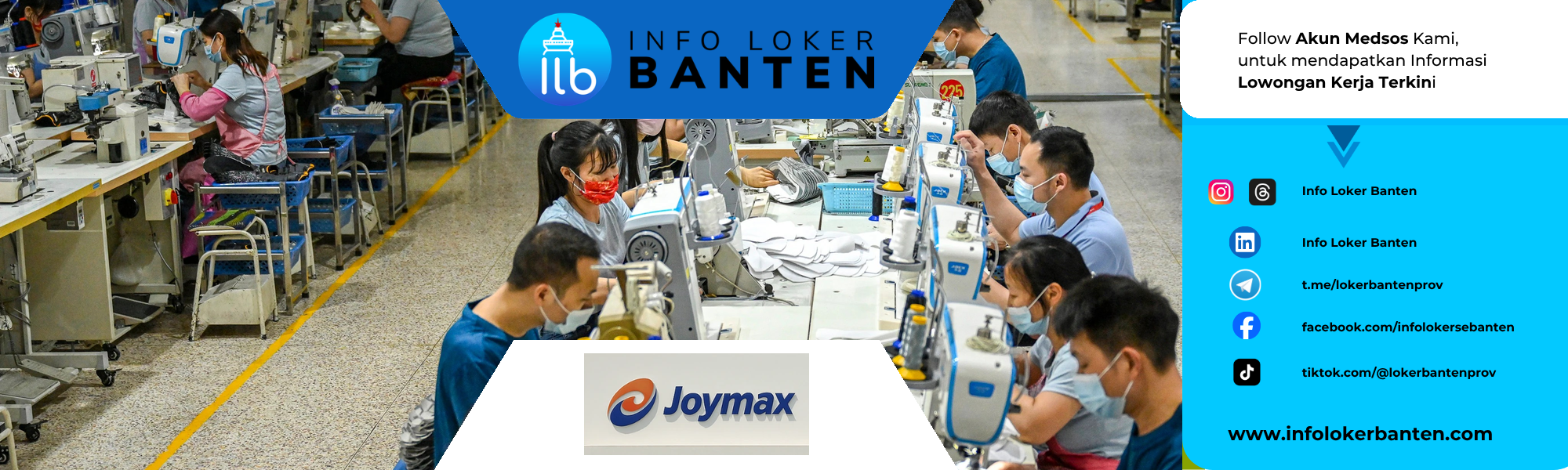 lowongan kerja joymax cikande — PT Joymax Footwear Indonesia