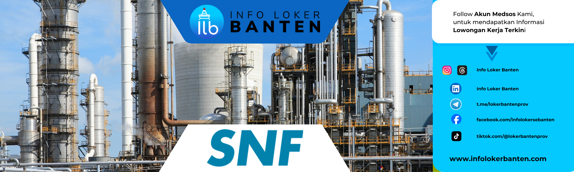 Lowongan kerja admin warehouse Cikande SNF Polymers Indonesia