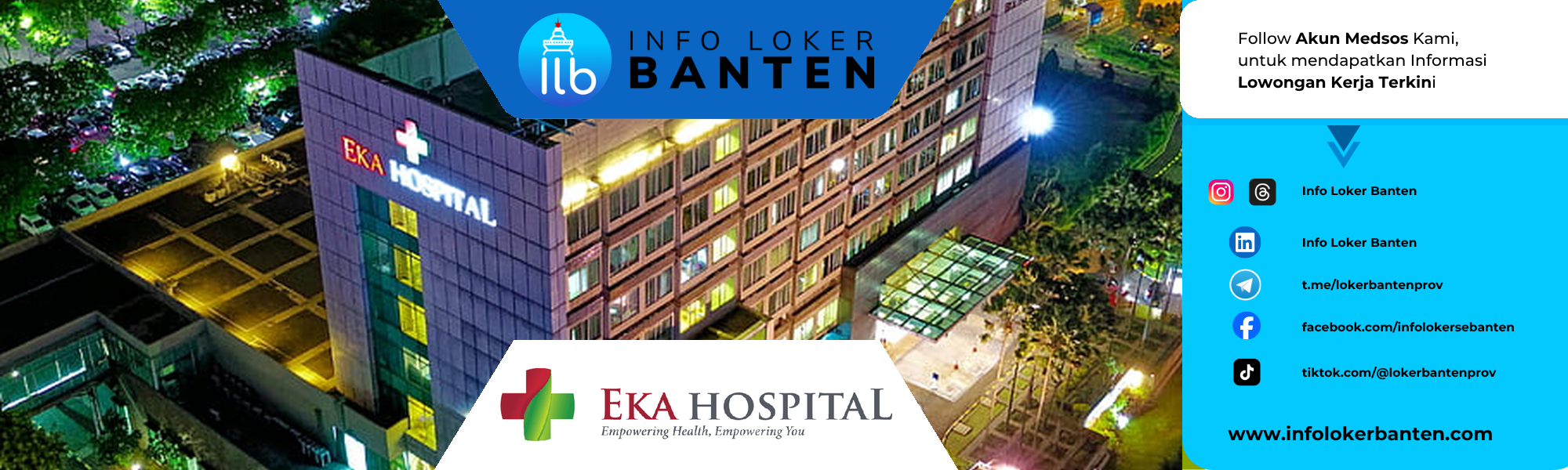 Lowongan Kerja Ahli Gizi Eka Hospital Cilegon 2026