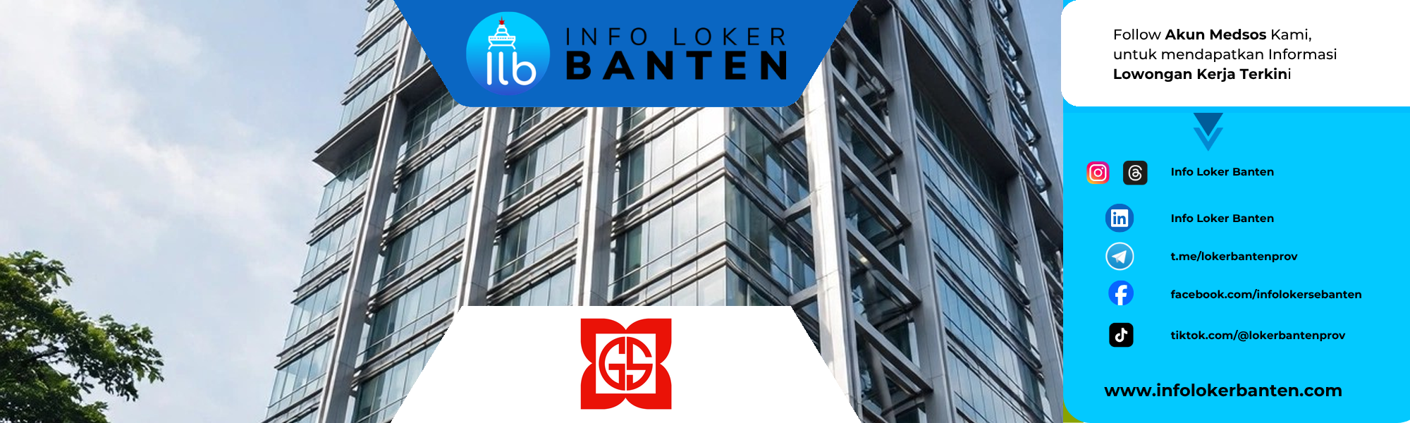 loker internship admin serang