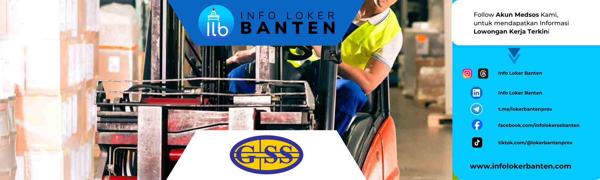 Lowongan Kerja Operator Reachtruck PT Global Sarana Sukses Cikande 2026
