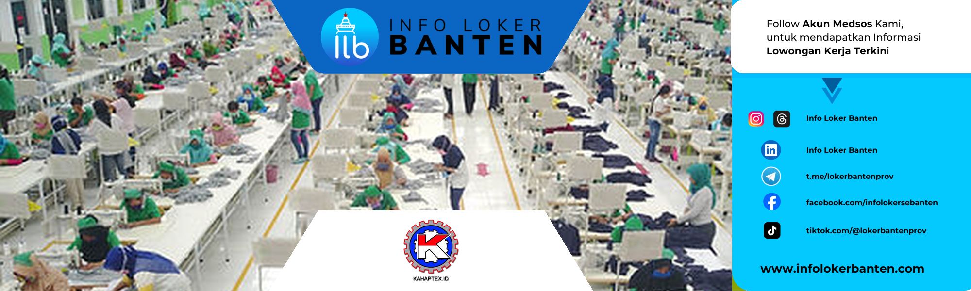 Lowongan Kerja Juru Masak Koki PT Kahaptex Textile Jakarta Barat 2026