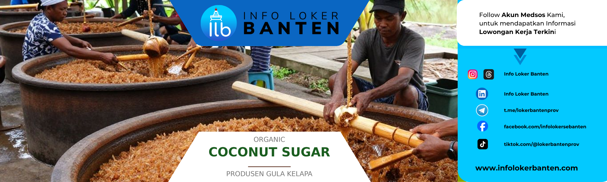 Lowongan Kerja Supervisor QMS Organic Coconut Sugar Cipondoh 2026