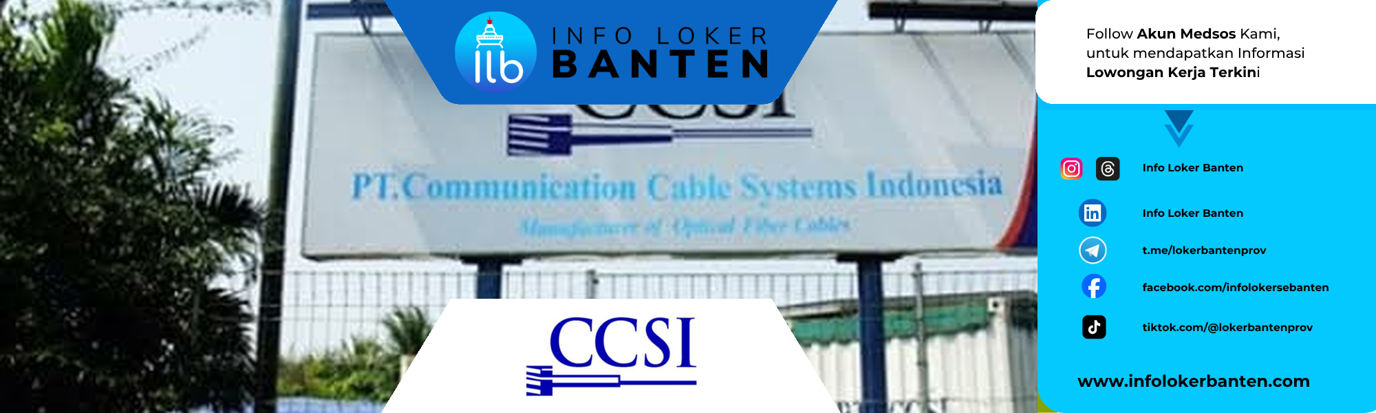 Lowongan Kerja Accounting Staff CCSI Cilegon