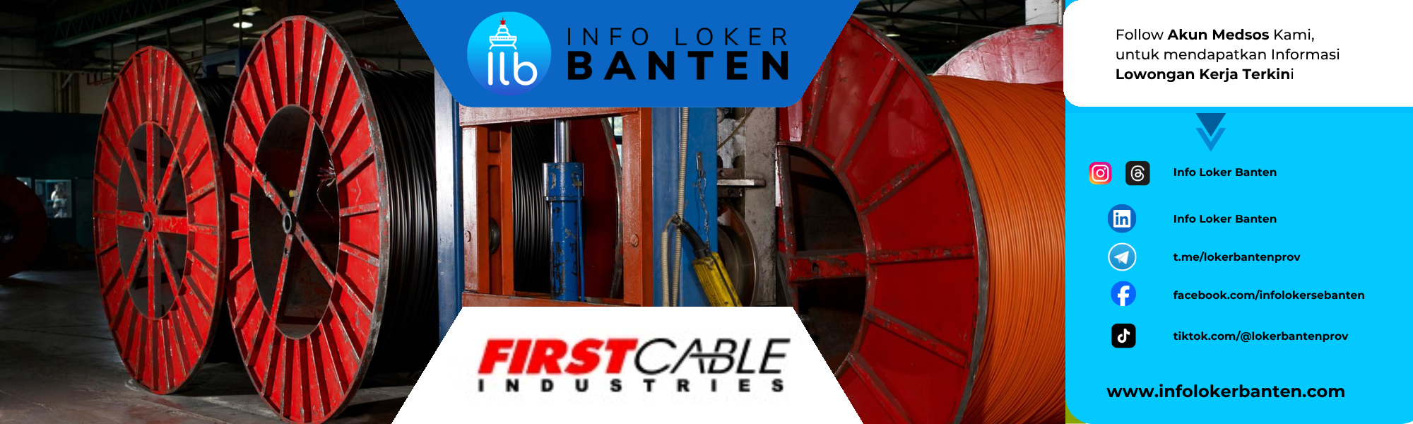 Banner loker personal assistant cikande PT First Cable Industries 2026