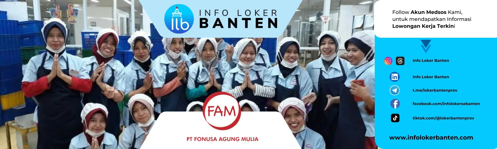 Lowongan Kerja PT Fonusa Agung Mulia (Unifam Group) - Cikande 2025